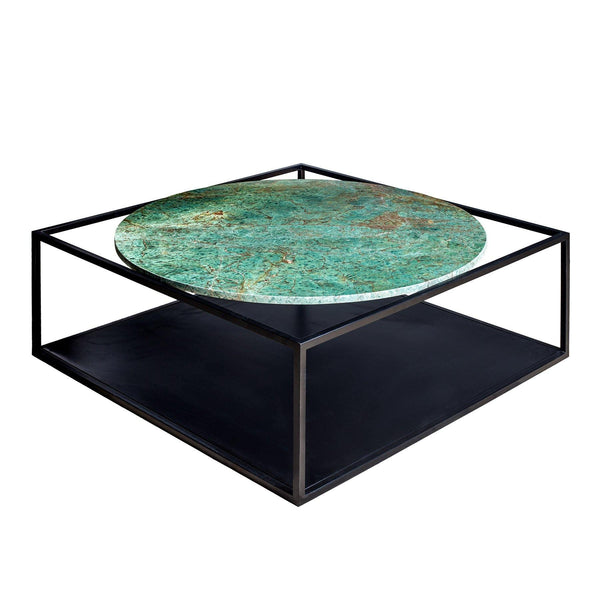 Coffee Table Amazon Green Granite with Metal base in Dubai