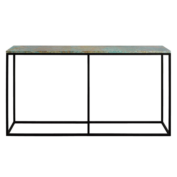 Marble Console Table in Dubai, Finish: Black & Green