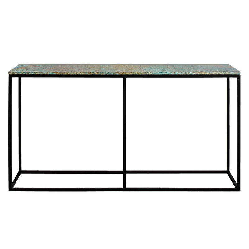 Marble Console Table in Dubai, Finish: Black & Green