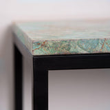 Marble Console Table in Dubai, Finish: Black & Green