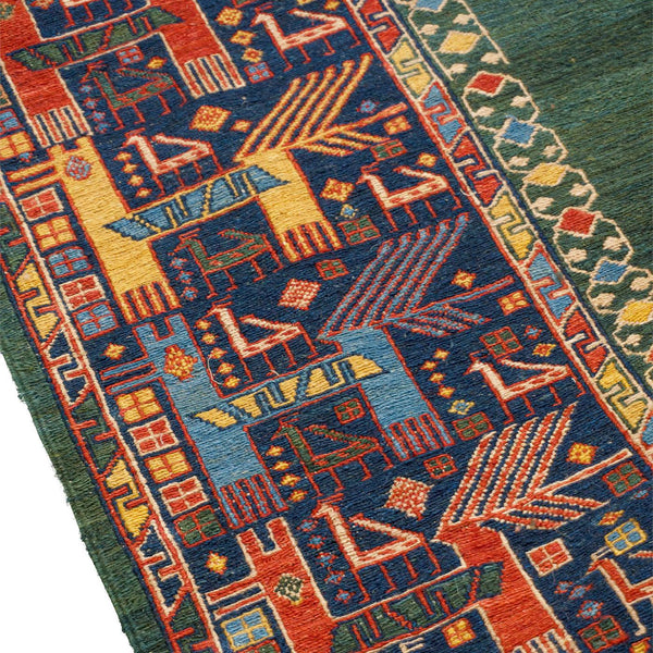 Annette Soumak Persian Carpet Wool 160x215 - Authentic Nomadic Rugs & Kilims in Dubai
