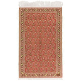 Aytak Soumak Persian Carpet Super Fine Silk 67x108 Red - Authentic Nomadic Rugs & Kilims in Dubai