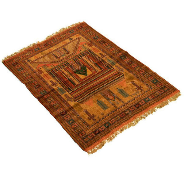 Olive Baluch Altar Persian Carpet - Authentic Nomadic Carpets & Kilims in Dubai