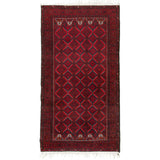 Baluch Geometric Persian Carpet 104x190 - Authentic Carpets & Kilims in Dubai