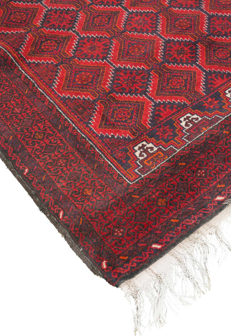 Baluch Geometric Persian Carpet 104x190 - Authentic Carpets & Kilims in Dubai