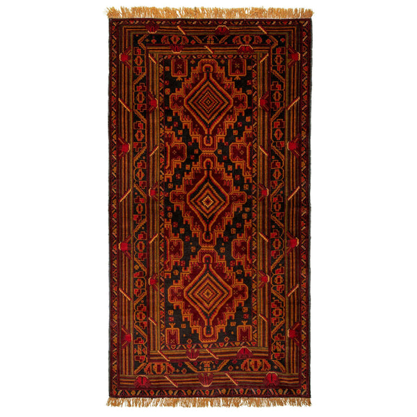 Baluch Nomadic Persian Carpet 110x203 - Authentic Handmade Rugs & Kilims Dubai