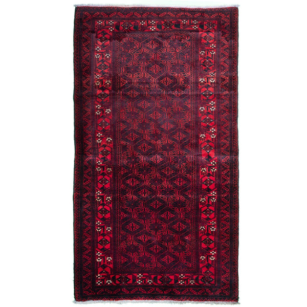 Red Baluch Nomadic Persian Carpet - Handmade Authentic Carpets & Kilims in Dubai
