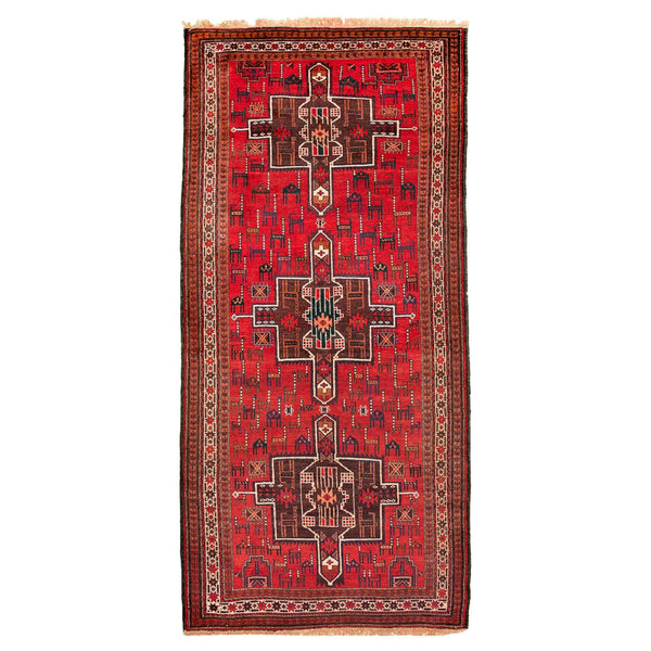 Red Baluch Nomadic Persian Carpet - Authentic Carpets & Kilims in Dubai