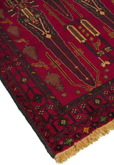 Red Baluch Nomadic Persian Carpet - Handmade Authentic Carpets & Kilims in Dubai