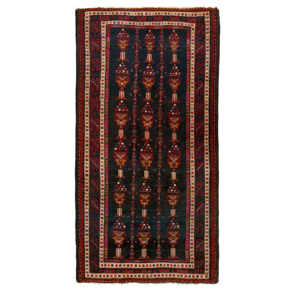 Black Baluch Nomadic Persian Carpet - Handmade Authentic Carpets & Kilims in Dubai