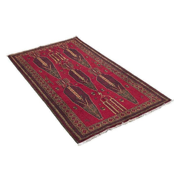 Red Baluch Nomadic Persian Carpet - Handmade Authentic Carpets & Kilims in Dubai