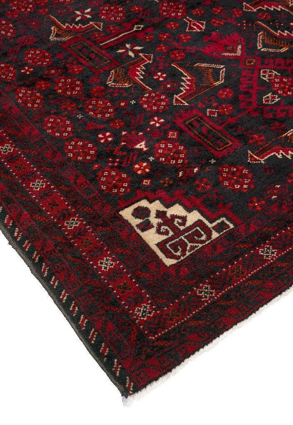 Dark Blue & Red Baluch Nomadic Persian Carpet - Handmade Authentic Carpets & Kilims in Dubai