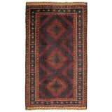 Black Baluch Nomadic Persian Carpet - Handmade Authentic Carpets & Kilims in Dubai