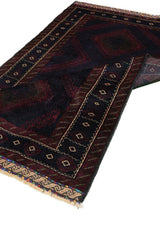 Black Baluch Nomadic Persian Carpet - Handmade Authentic Carpets & Kilims in Dubai