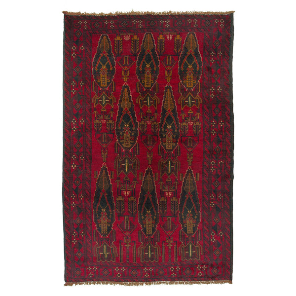 Red Baluch Nomadic Persian Carpet - Handmade Authentic Carpets & Kilims in Dubai