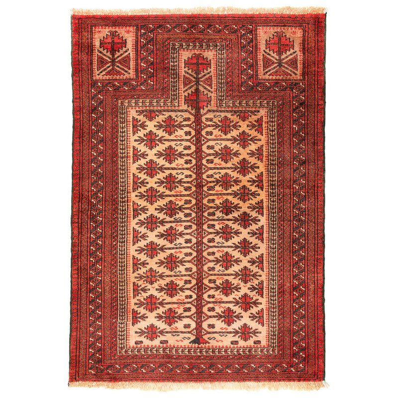 Baluch Nomadic Praying Persian Carpet 100x140 - Authentic Rugs & Kilims Dubai