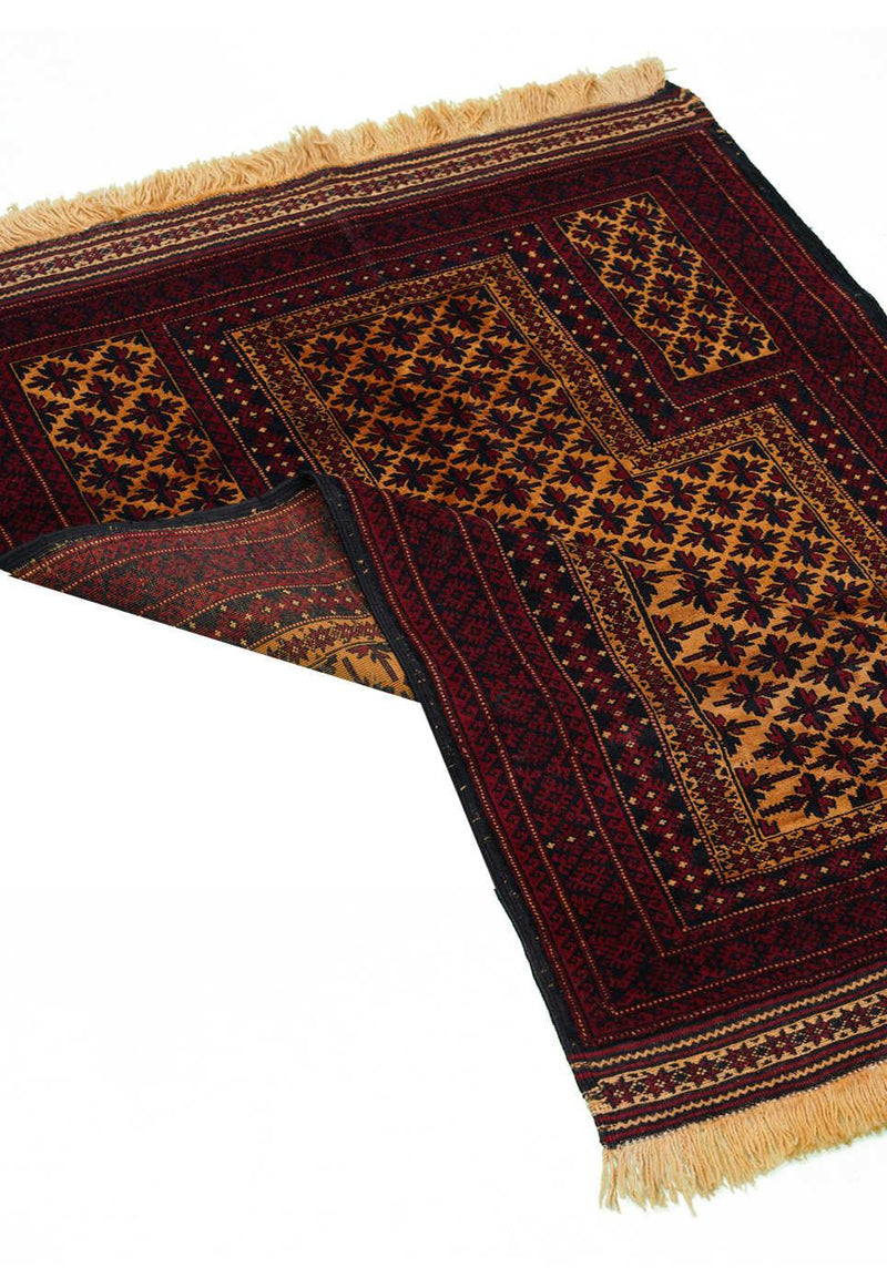 Baluch Nomadic Praying Persian Carpet 100x155 - Authentic Silk & Wool Oriental Rugs & Kilims Dubai