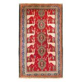 Red Baluch Peacock Persian Carpet - Authentic Carpets & Kilims in Dubai