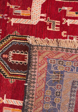 Red Baluch Peacock Persian Carpet - Authentic Carpets & Kilims in Dubai