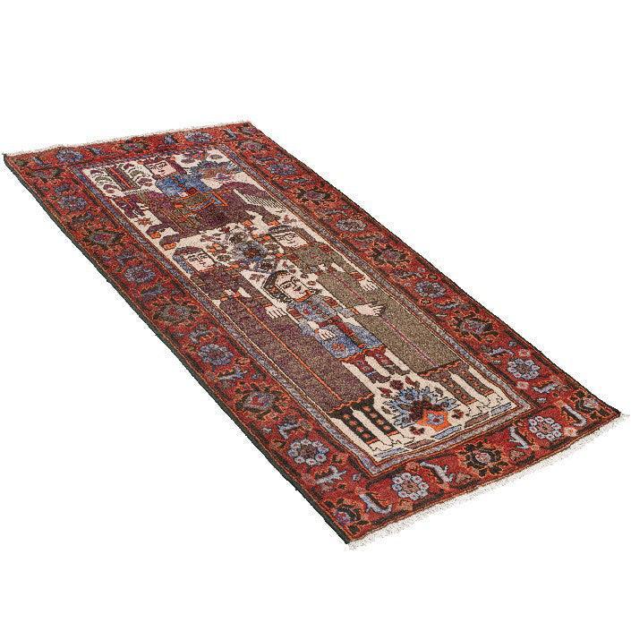 Multicolor Baluch Persian Carpet Hushang Shah - Handmade Nomad Rugs & Kilims in Dubai