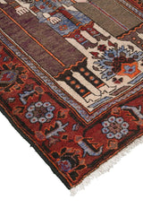 Multicolor Baluch Persian Carpet Hushang Shah - Handmade Nomad Rugs & Kilims in Dubai