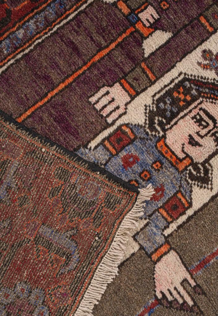 Multicolor Baluch Persian Carpet Hushang Shah - Handmade Nomad Rugs & Kilims in Dubai