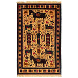 Baluch Persian Carpet Hushang Shah 127x203 - Nomad Rugs & Kilims in Dubai