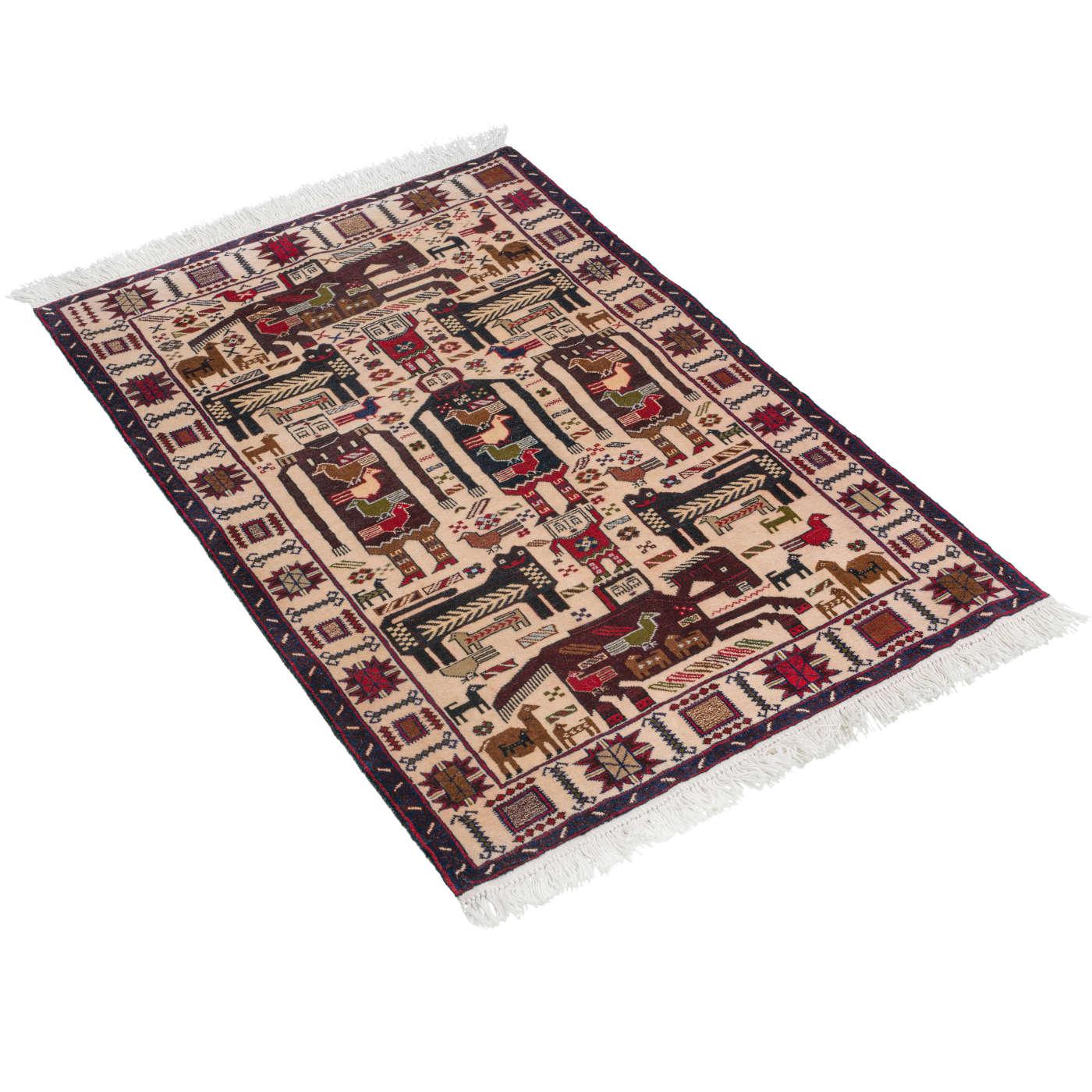 Baluch Persian Carpet Hushang Shah 91x145 - Nomad Rugs & Kilims in Dubai