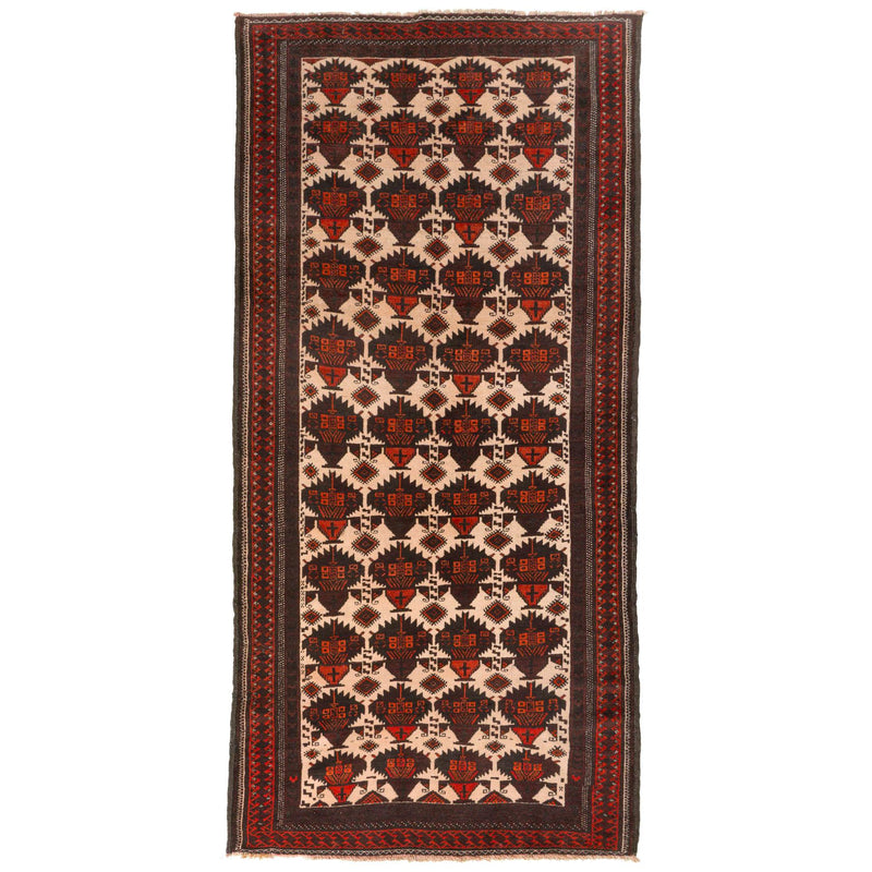 Baluch Persian Carpet Vase Design 115x254 - Authentic Nomadic Rugs & Kilims in Dubai