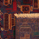 Baluch War & Peace Persian Carpet - Authentic Nomadic Carpets & Kilims in Dubai