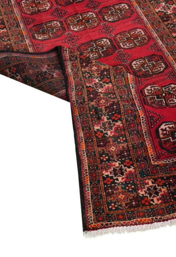 Red Baluch Turkman Persian Carpet - Handmade Authentic Carpets & Kilims in Dubai