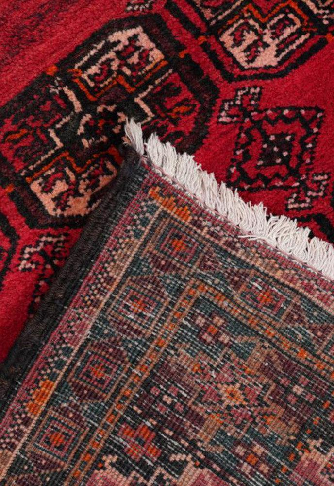 Red Baluch Turkman Persian Carpet - Handmade Authentic Carpets & Kilims in Dubai