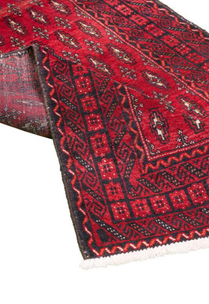Red Baluch Turkman Persian Carpet - Handmade Authentic Carpets & Kilims in Dubai