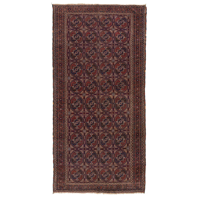 Baluch Turkman Persian Carpet 145x312 - Authentic Rugs & Kilims in Dubai