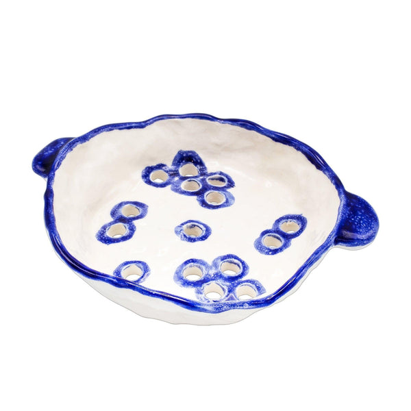 Bluebell Ceramic Colander - Tabletop Accessories & Artistic Handmade Tableware in Dubai