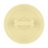 Bone Pet Slow Feeder Bowl in Pastel Yellow - Choke Preventing Ceramic Bowls for Cats & Dogs in Dubai