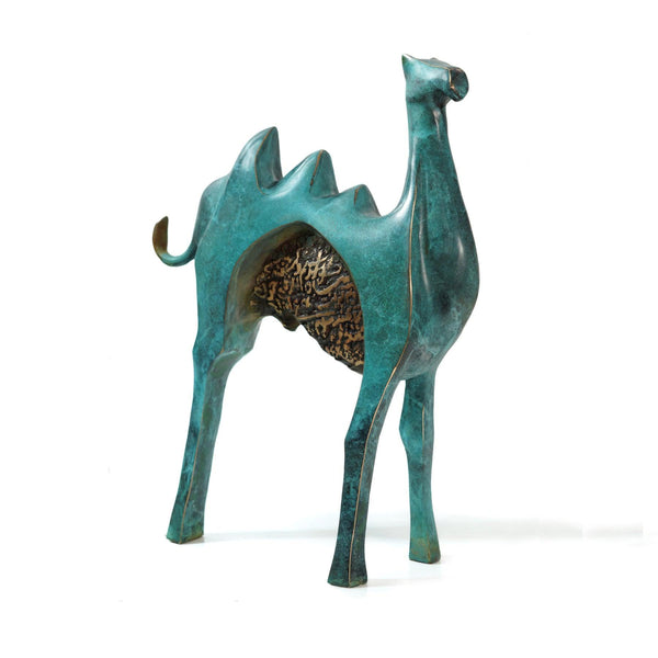 Camel Series Bronze Sculpture - Contemporary Collectible Camel Statues by Sadegh Adham in Dubai