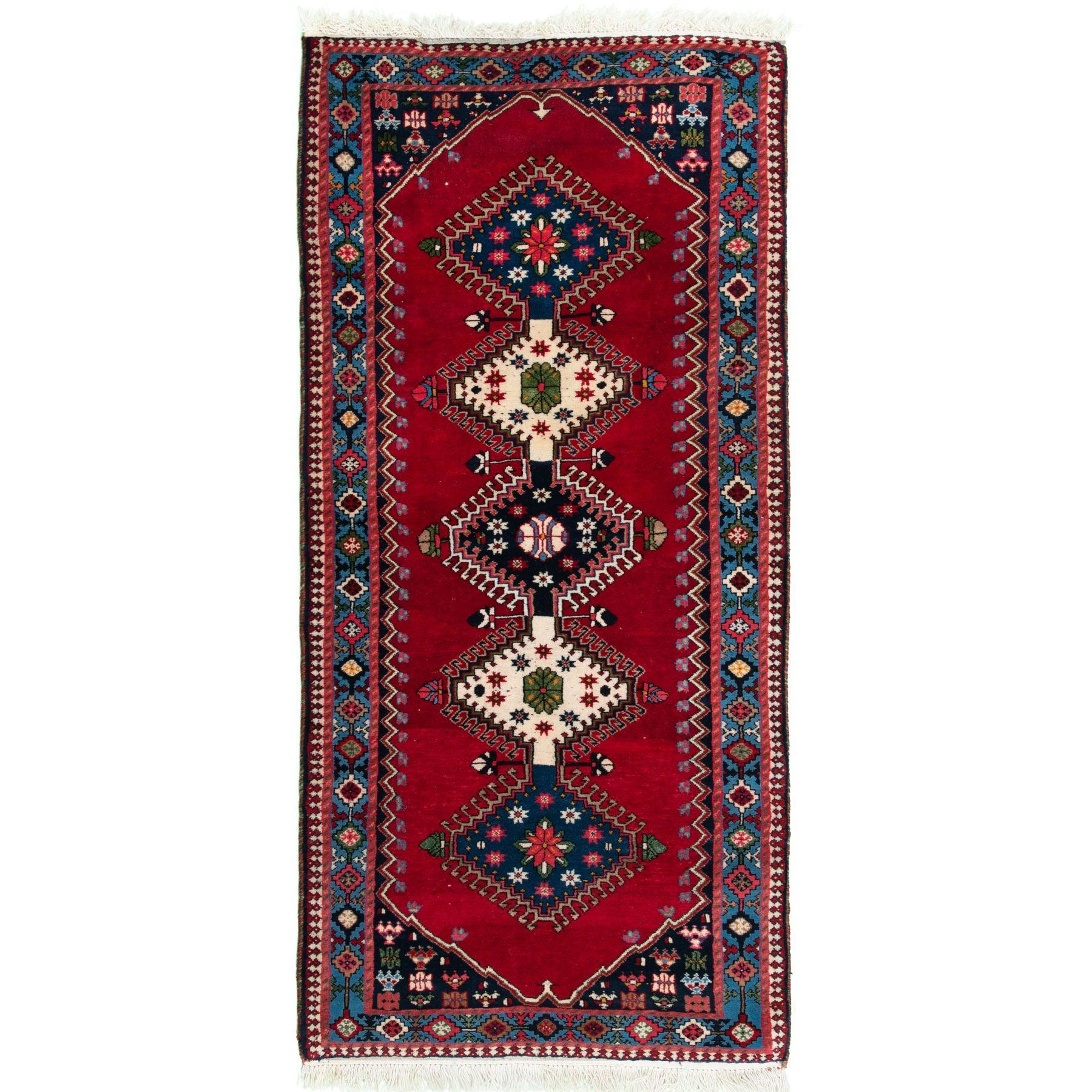 Carpet Qashqaei Nomadic 85x193, Authentic Oriental Wool Persian Rugs in Dubai