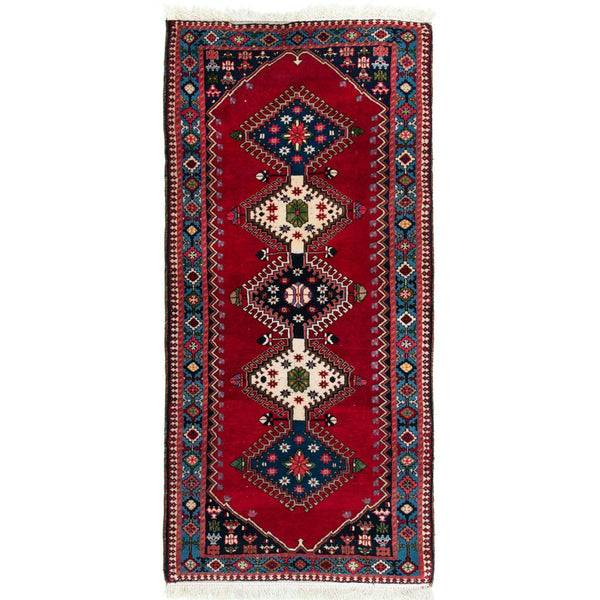 Carpet Qashqaei Nomadic 85x193, Authentic Oriental Wool Persian Rugs in Dubai
