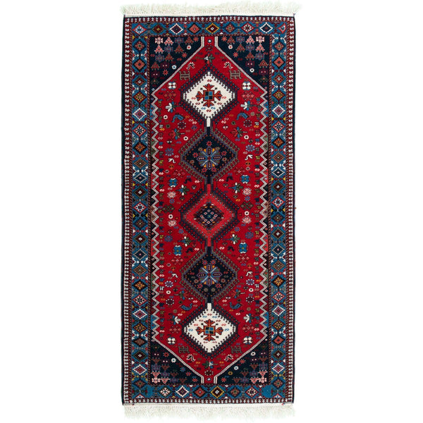 Carpet Qashqai Nomadic 85x195 - Authentic Oriental Wool Persian Rugs in Dubai