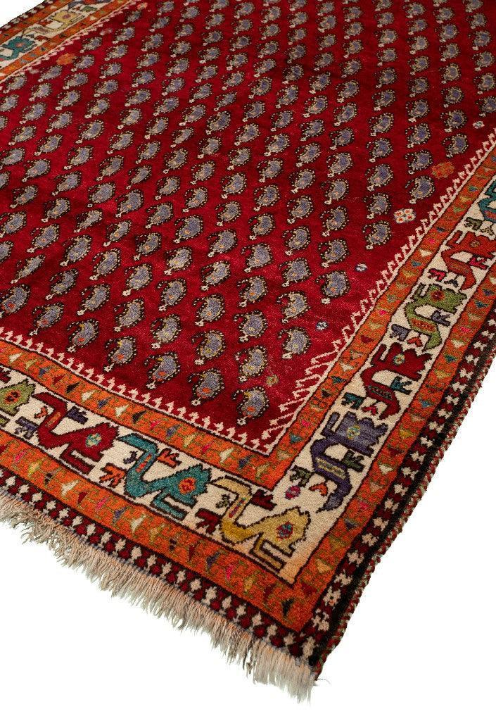 Carpet Qashqaei Paisley Design - Authentic Oriental Wool Persian Rugs in Dubai