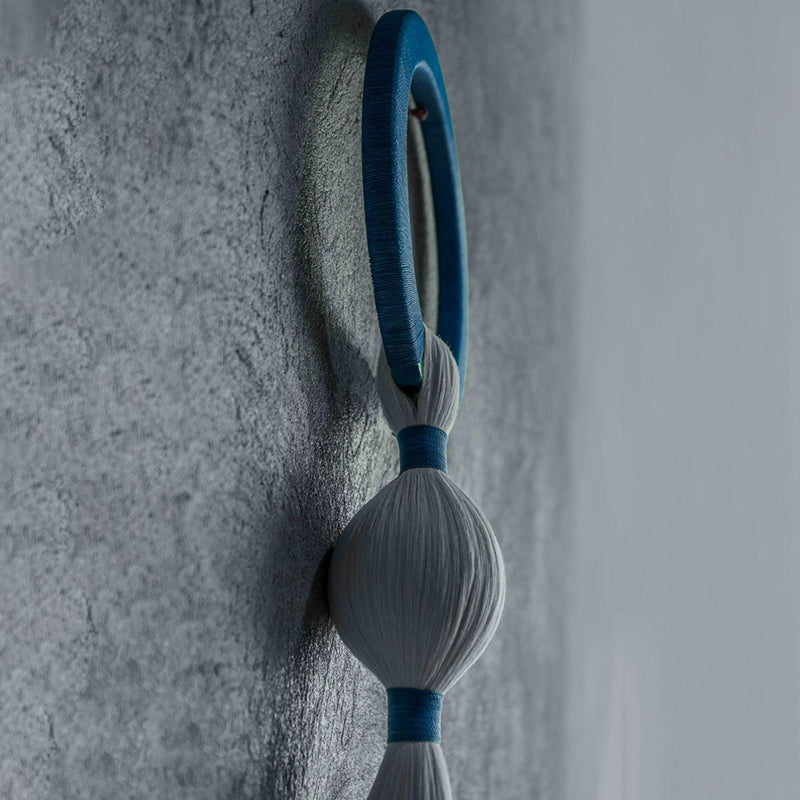 Cascade Blue Macrame Fiber Art by Sis Creations in Dubai - ART MONKEY