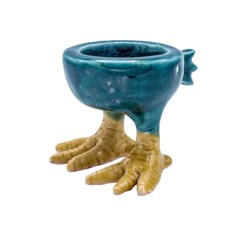 Colorful Ceramic Egg Cup Set with Chick Feet- Tabletop Accessories & Handcrafted Tableware in Dubai