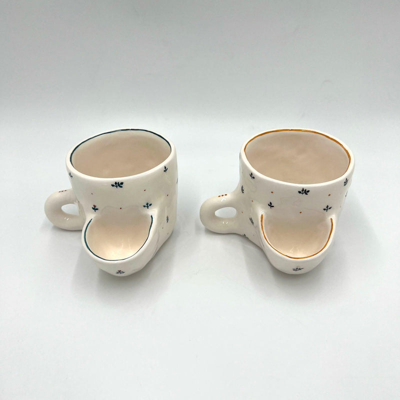 Ceramic Pocket Mug - Handmade Drinking Accessories & Artistic Tableware Dubai