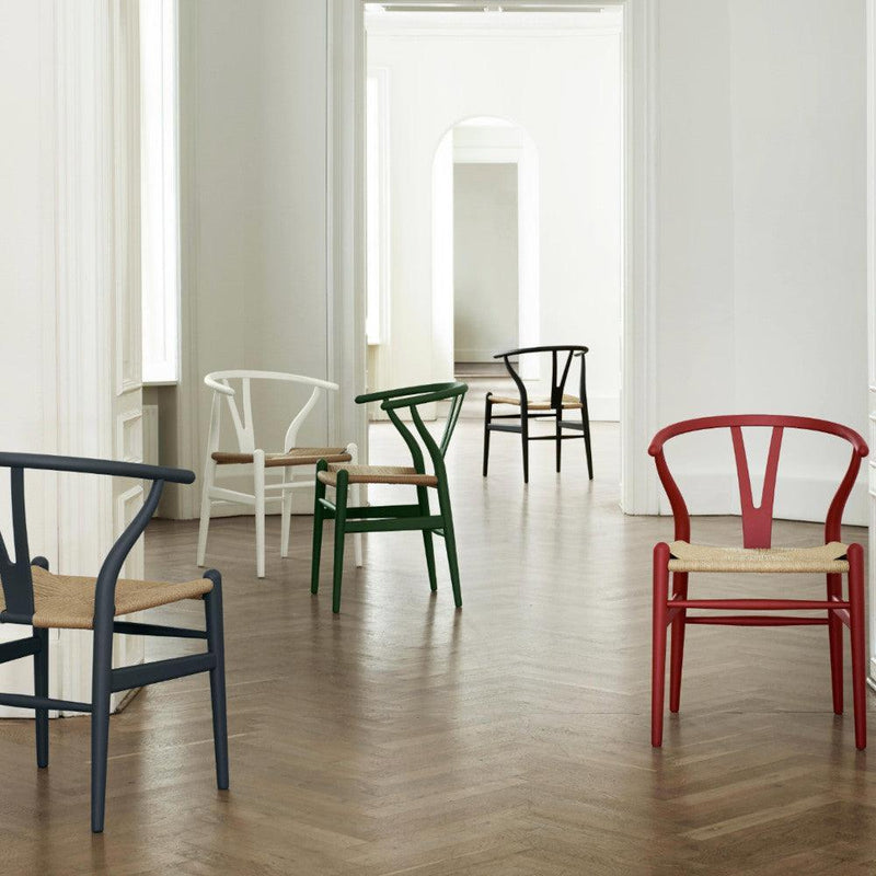 CH24 Wishbone Chair in Green - Hans Wegner Designer Office & Dining Chairs in Dubai