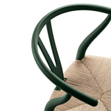 CH24 Wishbone Chair in Green - Hans Wegner Designer Office & Dining Chairs in Dubai