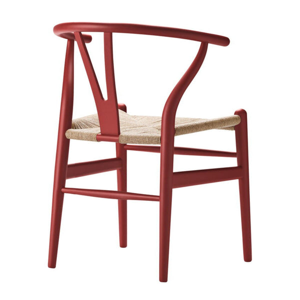 CH24 Wishbone Chair in Red - Hans Wegner Designer Office & Dining Chairs in Dubai