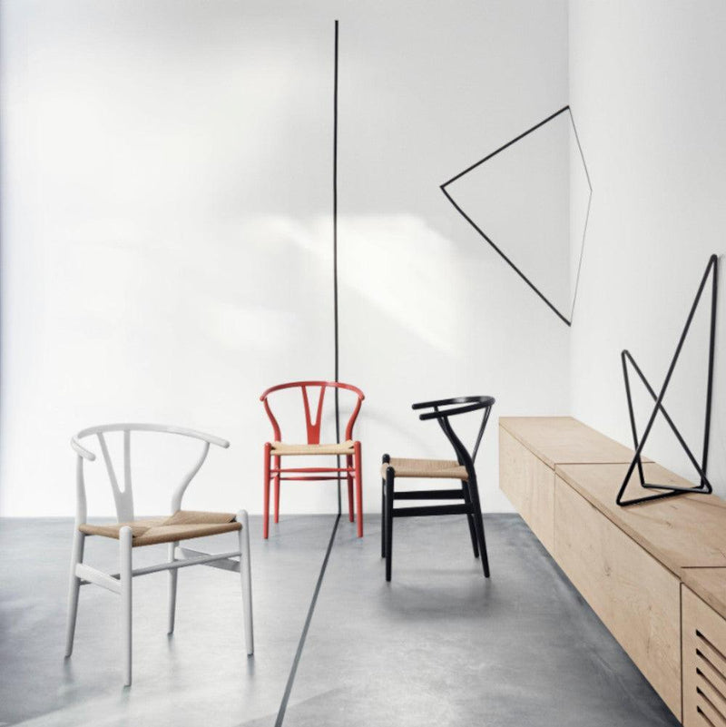 CH24 Wishbone Chair in White - Hans Wegner Designer Office & Dining Chairs in Dubai