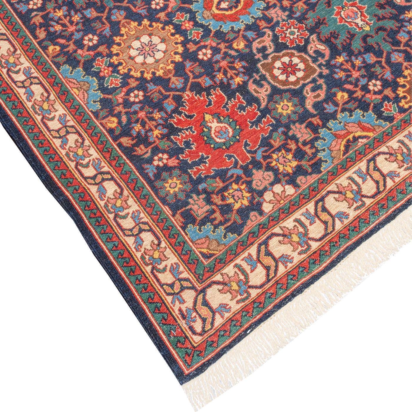 Cheechak Soumak Persian Carpet Wool 153x212 - Authentic Nomadic Rugs & Kilims in Dubai
