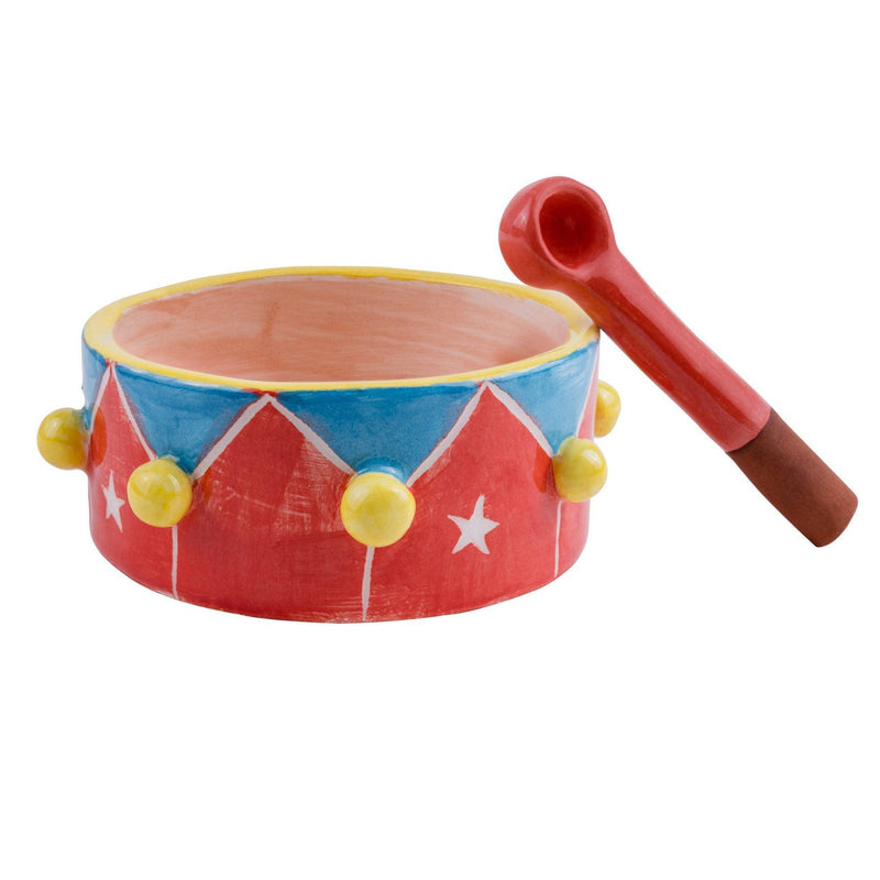 Circus Drum Ceramic Bowl - Circus Pottery, Artistic Handmade Tabletop Accessories Dubai